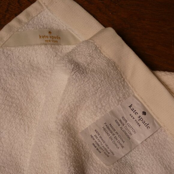 Rae Dunn, Kate Spade ceramic Cherry on Top mug and matching kitchen towel - Picture 10 of 11